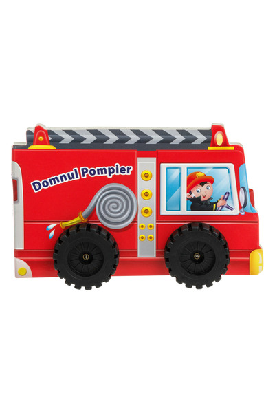 Zumzeria Carte cu camion de pompieri de desene animate 'Domnul' Pompier - 5F
