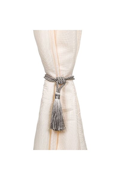 Zumzeria Gray Decorative Trim with Tassel for Curtain