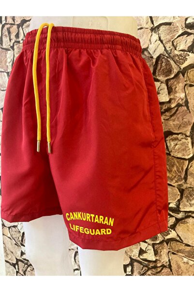 MARTEN Cankurtaran Lifeguard Printed Logo Pool and Sea Shorts Quick Drying Fa...