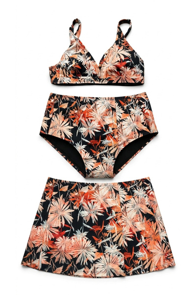 Dorelux Patterned Bikini 3-Piece Set