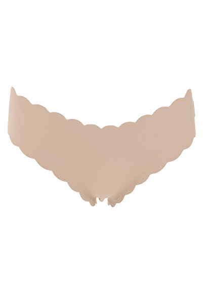 Zumzeria Laser Cut Curved Ecru Hipster Briefs