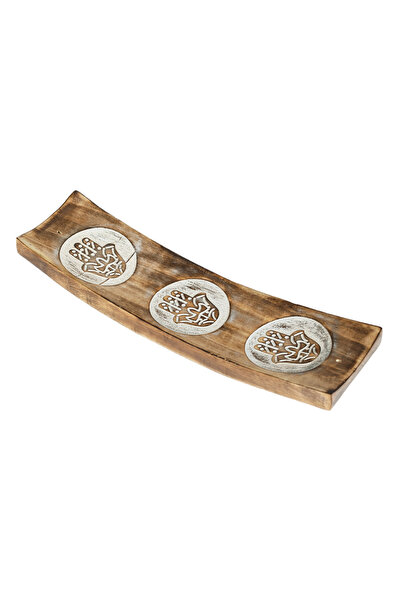 Zumzeria Suport din lemn pentru bețișoare parfumate Model Mână 28.5x7.5x1.6cm
