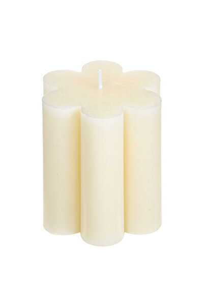 OEM Lumânare parfumată cu floare ecru și aromă de vanilie Ø7x7.5cm