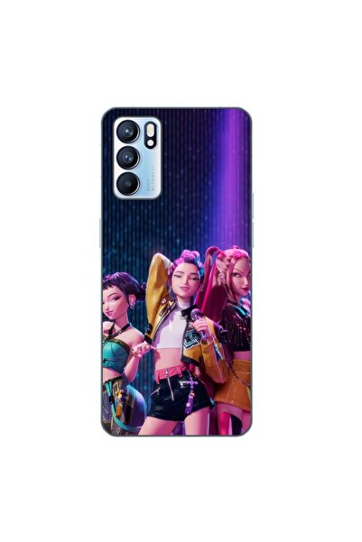 OEM Husa compatibila cu Oppo Reno6 5G Silicon Gel Tpu Model KPop Demon Hunter...