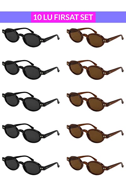 BAMBUKOKU Uv400 Unisex 10-Pack Opportunity Small Model Sunglasses New Modal T...