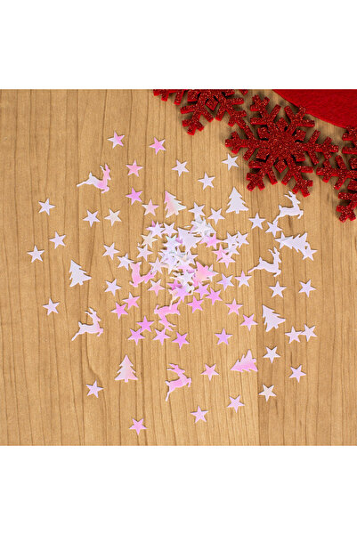 Zumzeria Christmas Iridescent Snowflake Table Confetti