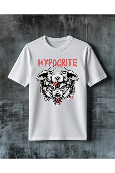 COMVİCHO Hypocrite Sheep Monster Printed Oversize T-Shirt