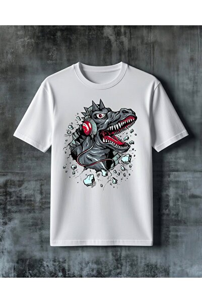 COMVİCHO Monster Demons Printed Oversize T-Shirt