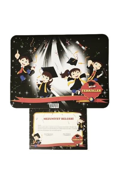 şahane parti Graduation Designed Diploma Cover 35 Pieces and Graduation Certi...