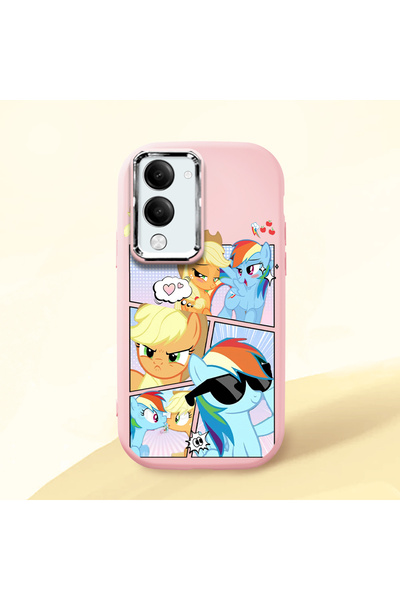ucuc Vivo Y19S Gt Compatible Shock-Absorbing Camera Protected Pink Silicone Case