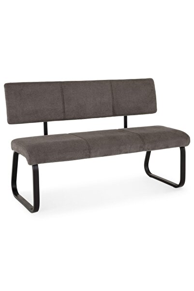 OEM Bancă Design Vilas cu 3 locuri și spătar, tapițerie din țesătură gri înch...
