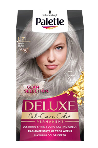 SCHWARZKOPF Palette Palette Deluxe U71 Frozen Silver Permanent Hair Dye, 130 ml