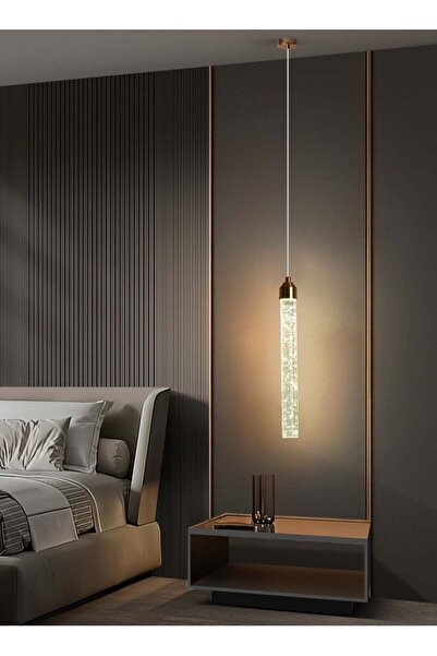 LOOPITYS 35CM Pendant Lighting Fixture Contemporary Crystal LED Bedroom Hangi...