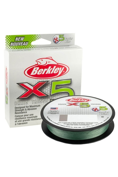 BERKLEY X5 Fishing Line Low-Vis Green - 0.25mm - 150Mt - 18.1kg