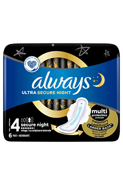 Always Absorbante Ultra Secure Night Extra, 6 buc
