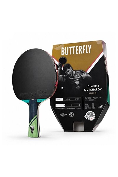 BUTTERFLY 85221 Dimitrij Ovtcharov Masa Tenisi Raketi Gold