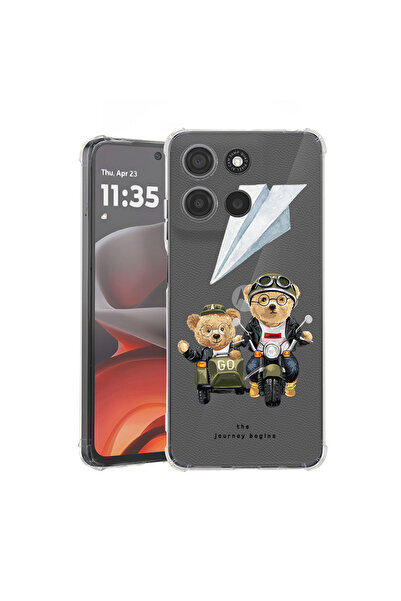 bestcase Husă Antișoc pentru Motorola Moto G77 / G67, Teddy On The Road, 3143...