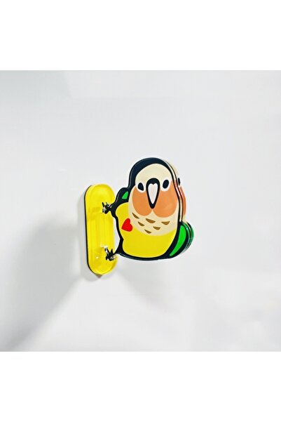 Choice S-BXTN-B Cute Parrot Fridge Magnets Skateboard Chicken Stand Up Acryli...