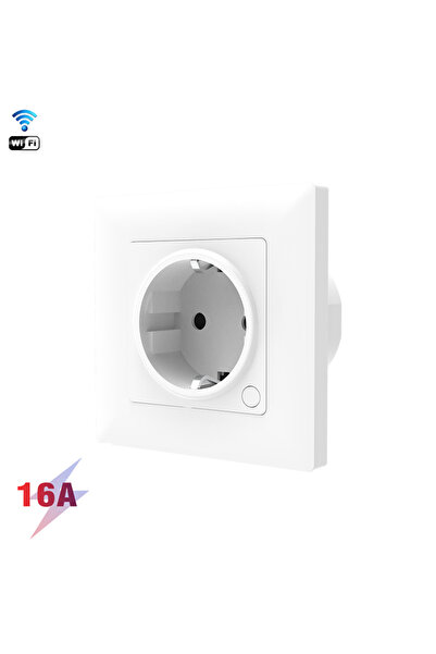 Choice1 EU-16A-WiFi Tuya WiFi Smart Wall Socket EU 16A Power Monitor Outlet, ...