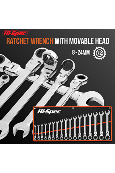 Choice1 5piece 5-17mm Hi-Spec Super Thin Open End Wrench Set Universal Flat W...