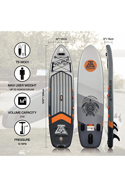 tourus TS-MG01 Şişme SUP Board 335x84x15 cm Stand Up Paddle Board – Kaymaz EV...