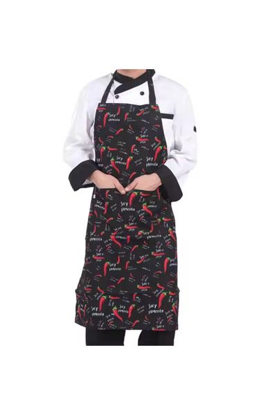 choice2 Pepper Adjustable Half length Adult Apron Striped Restaurant Chef Apr...