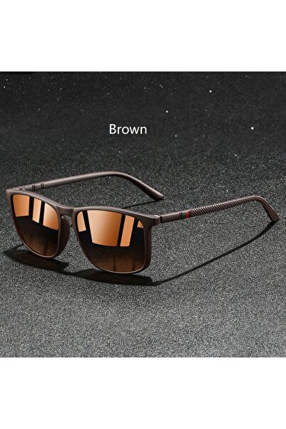 Choice4 Brown Fashion Colorful stripes Vintage Square Sunglasses For Men Wome...
