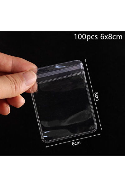 Choice8 100pcs 6x8cm 100Pcs New PVC Plastic Self Sealing Bag Dustproof Transp...