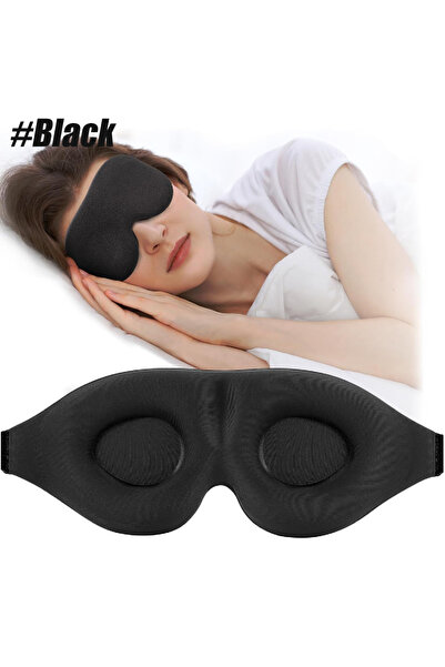 Choice black 1pcs Sleep Eye Mask for Side Sleeper, 3D Contoured Cup Sleeping ...