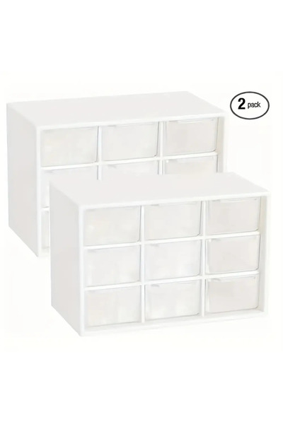 Choice1 2pcsJGGBai Desktop Plastic Organizer Box Mini Drawer for Teachers, St...