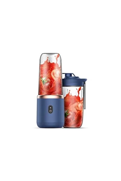 OEM Personal Blender 400ml, 6 blades, for smoothies, blue