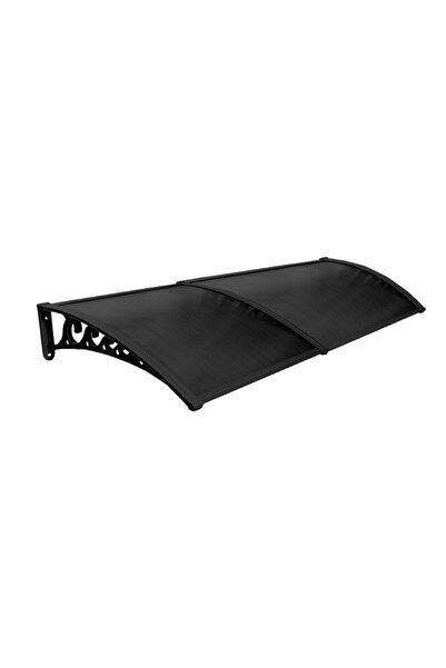 SUNDURMAGROSS Pratik Sundurma Kapı Pencere Üstü 100x300 cm Siyah 6 mm Levhalı