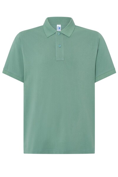 JHK Tricou polo bărbătesc Milan, bumbac 100%, verde mușchi