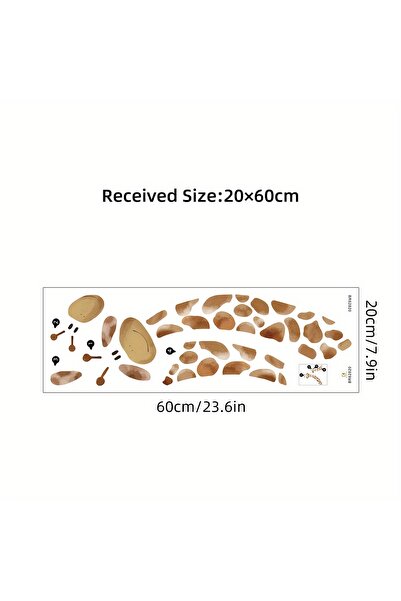 Choice BR62820 1Pc Cartoon Two Giraffe Wall Stickers on The Wall Home Decorat...