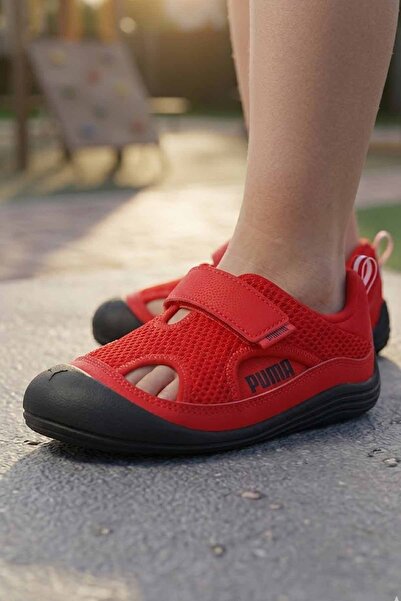 Puma Κόκκινα παιδικά σανδάλια - Άνετα και ανθεκτικά καλοκαιρινά παπούτσια