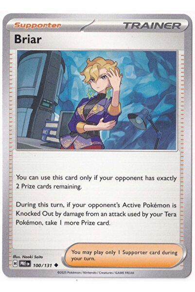 Pokemon بطاقة براير 100/131 - بريزماتيك إيفولوشنز (لون النعناع)