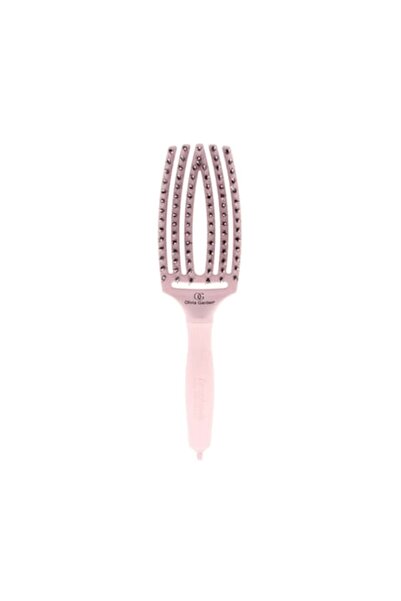 Olivia Garden Pensulă curbată medie roz tip fingerbrush