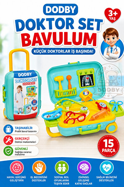DODBY Candy & Ken Doktor Set Bavulum - Doktor Setleri - Doktor Oyuncak Seti