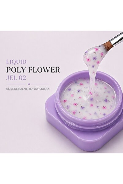 VB VIOLA BEAUTY LIQUID POLY FLOWER JEL - 07 ML ( Akışkan Kıvamlı Çiçek Parçac...