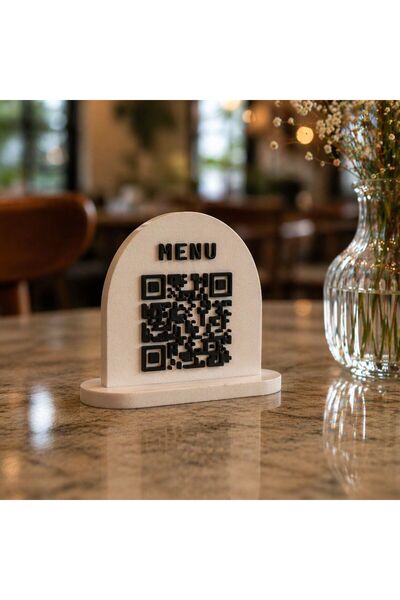 MayaLabDesign Masa Üstü Menü QR Kod Standı