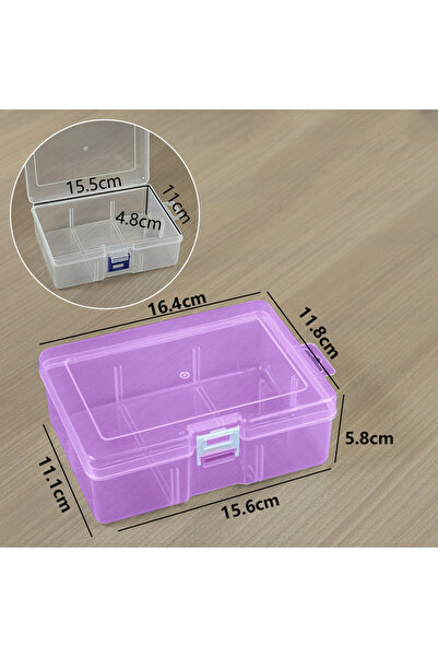 Choice3 Pink PP Six-section Empty Box with No Insert Plastic Box for Toy Part...