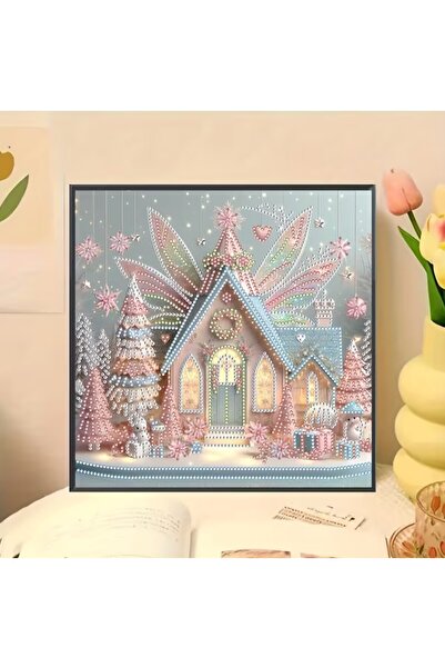 Miki & Miki 5D Elmas Boncuk - iNCİ Seti , Peri , Prenses Evi Kanvası, 30x3 0c...