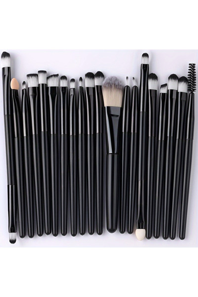 Choice7 BLACK1 Makeup Brush Set 20Pcs Kit Soft Fluffy Eye Shadow Brushes Cosm...