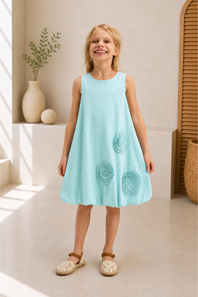 nk kids 4-8 فستان دارسي أزرق