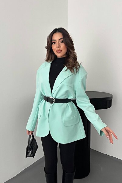 ozelia Mint Oversize Jacket