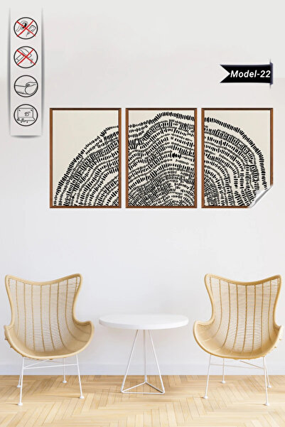 Akıllı Kağıt Statik Tutunma Özellikli Tablo - Poster Modern (Model- 22)