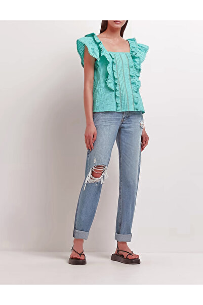 Evendi Blouse, Turquoise