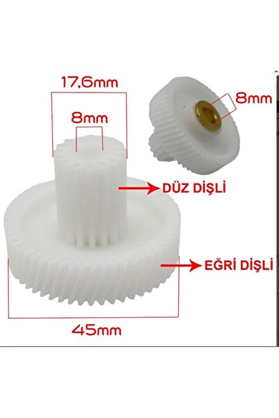 Supurgeavm Sinbo & Goldmaster Compatible Meat Grinder Gear 1 Piece