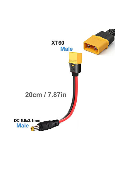 Choice4 DC M to XT60 M XT60 Plug Female Male To DC 5.5x2.1mm Connector Chargi...