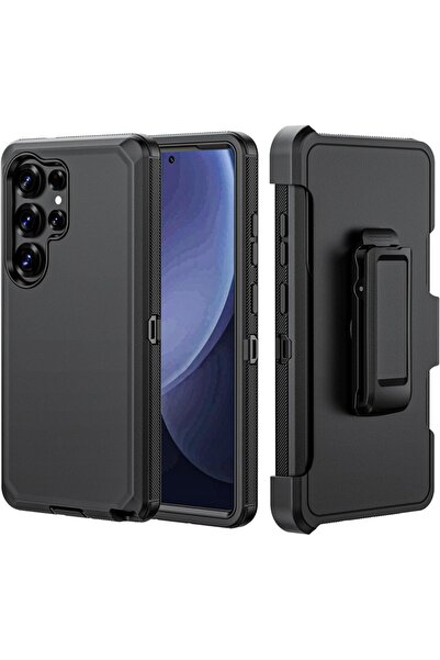 Choice48 Galaxy S26 Ultra black 3IN1 OTT Heavy Duty Rugged Box Phone Case For...